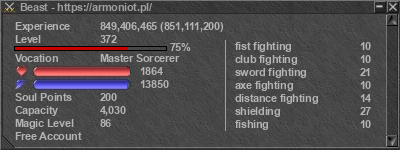 Signature for player Beast