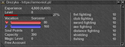 Signature for player Drezyka