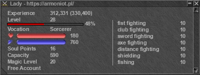 Signature for player Lady