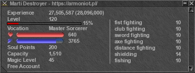 Signature for player Marti Destroyer