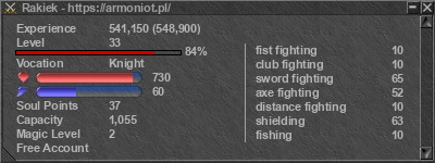 Signature for player Rakiek