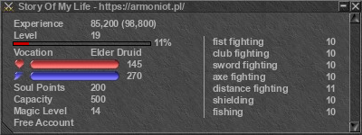 Signature for player Story Of My Life