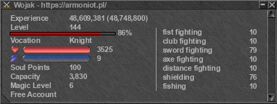 Signature for player Wojak