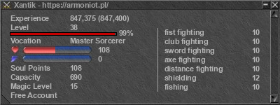 Signature for player Xantik