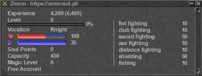 Signature for player Zinom